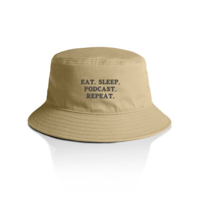 Eat Sleep Podcast Repeat - Cotton Bucket Hat Thumbnail